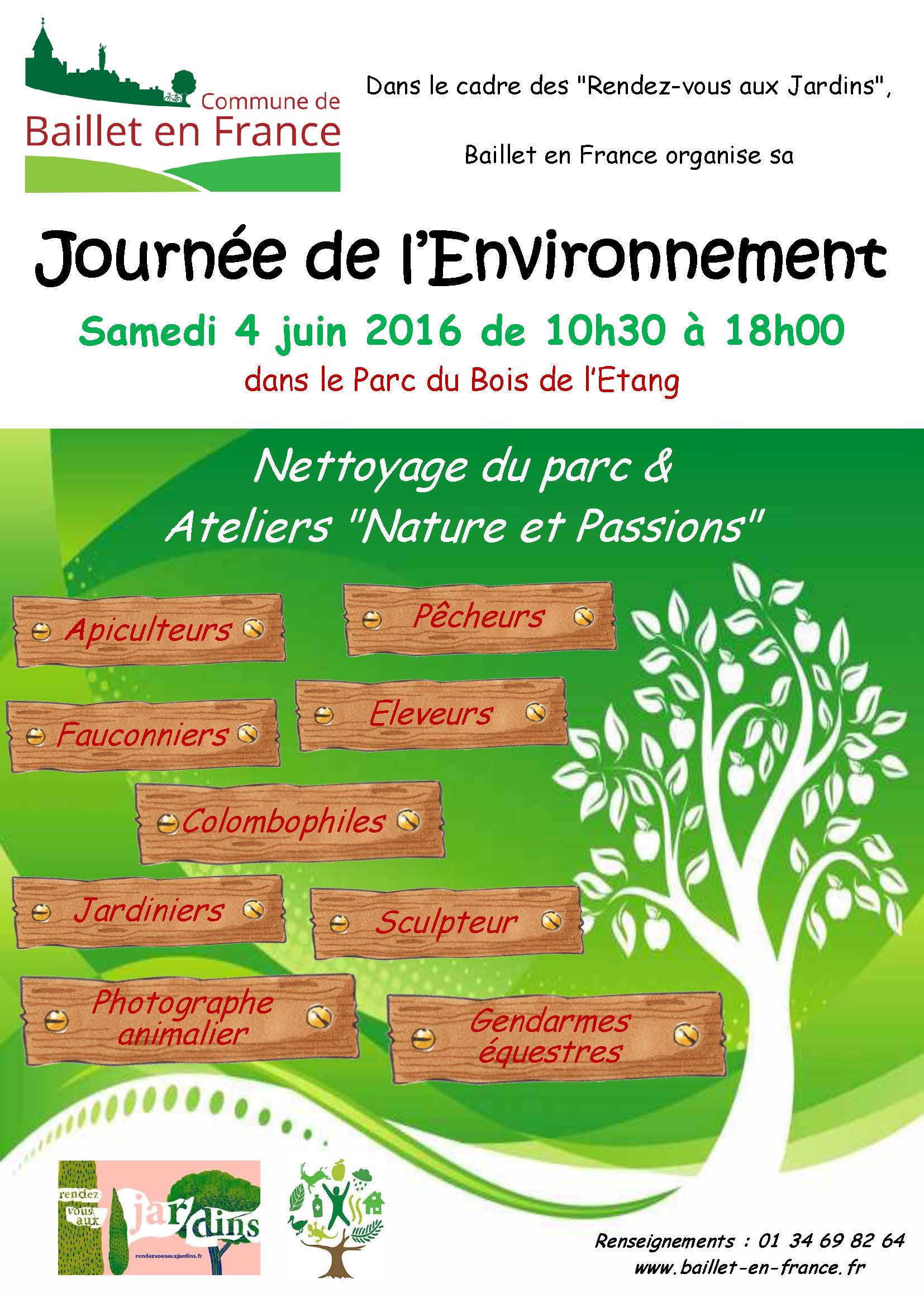 Journée de l’environnement à Baillet en France