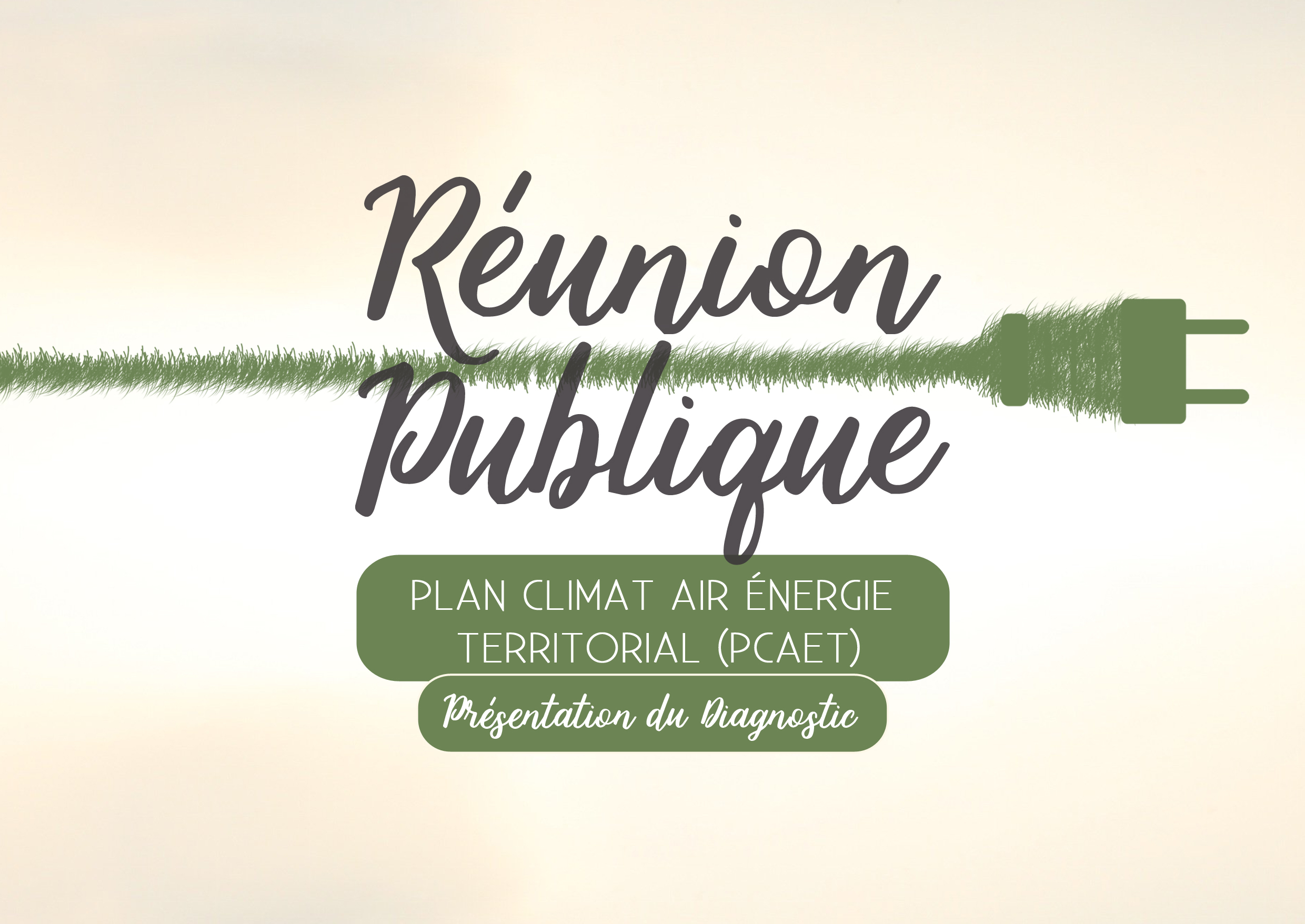 Réunion publique sur le Plan Climat Air Energie Territorial (PCAET)