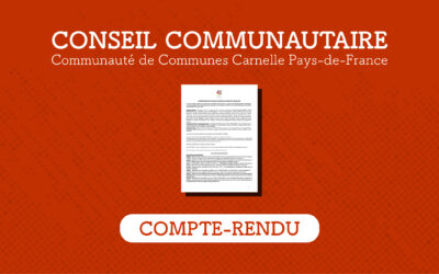 Compte-rendu du conseil communautaire du 30 mars 2022