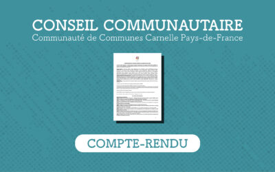 Relevé de décisions du conseil communautaire du 7 décembre 2022