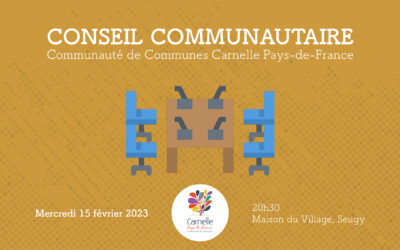 Conseil communautaire à Seugy