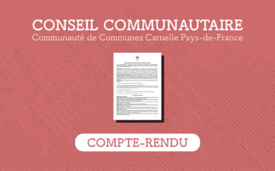 Relevé de décisions du conseil communautaire du 12 avril 2023