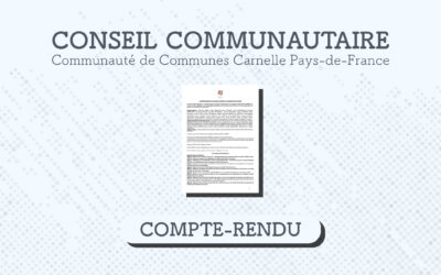 Relevé de décisions du conseil communautaire du 14 juin 2023