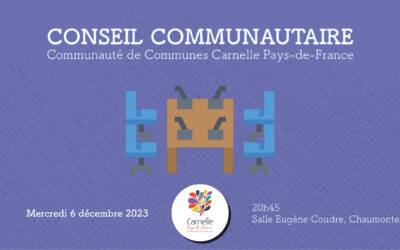 Conseil communautaire à Chaumontel