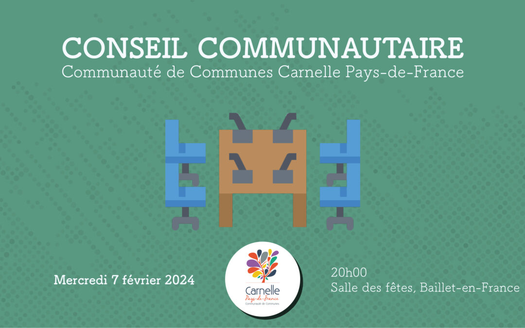 Conseil communautaire 2024 à Baillet-en-France