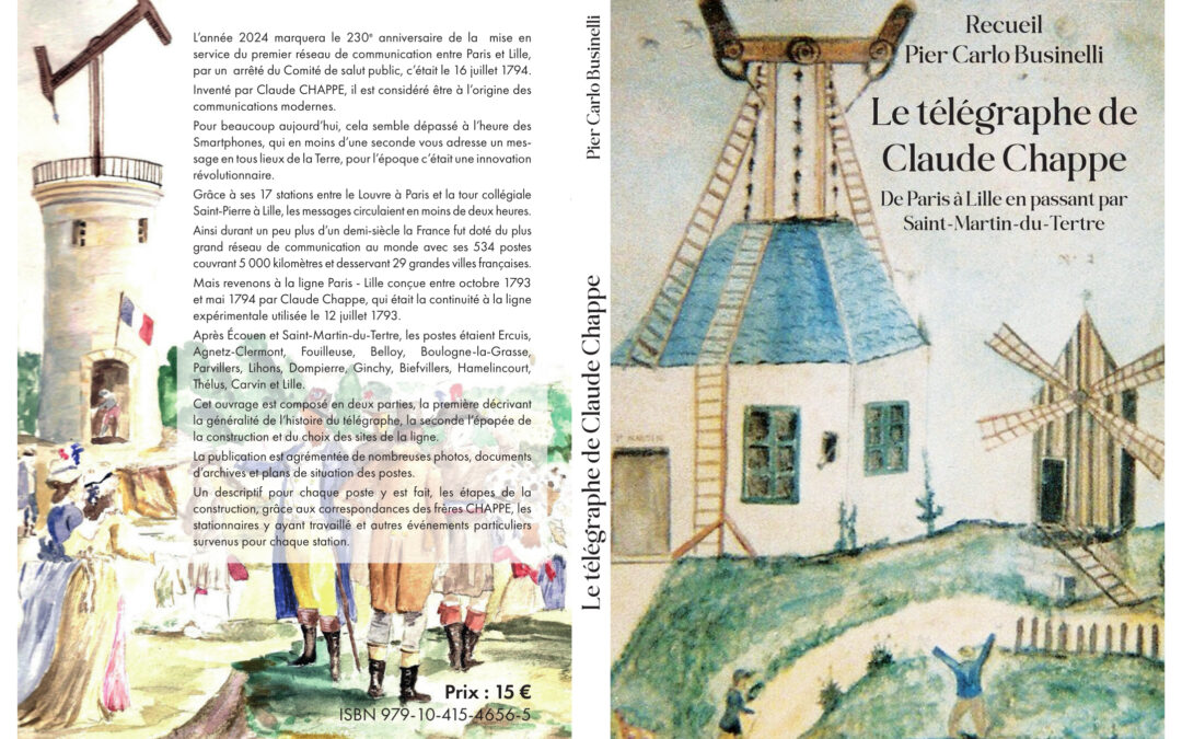 ACTUALITÉ : Vente du livre “Le télégraphe de Claude Chappe”