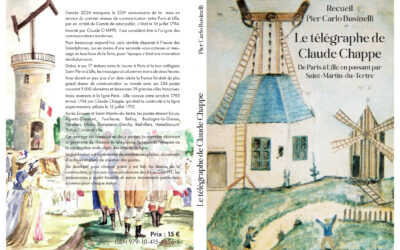 ACTUALITÉ : Vente du livre “Le télégraphe de Claude Chappe”