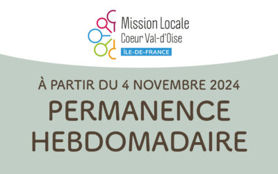 Permanences hebdomadaires de la Mission locale Cœur Val d’Oise