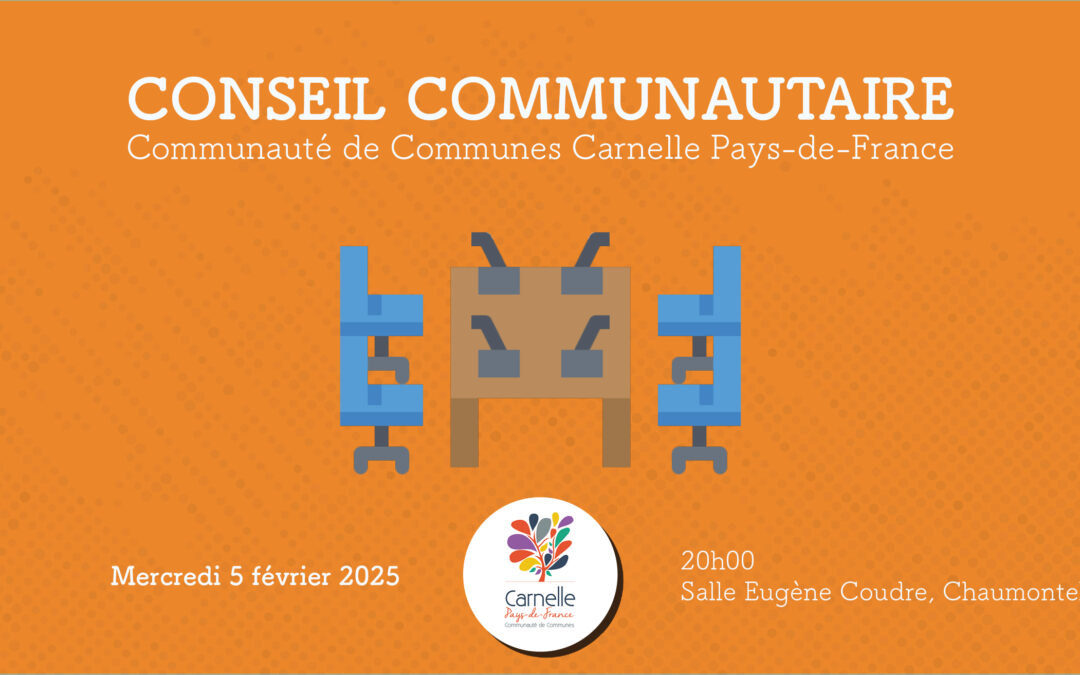 Conseil communautaire à Chaumontel