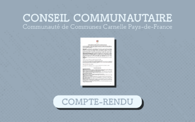 Relevé de décisions du conseil communautaire du 11 juin 2025