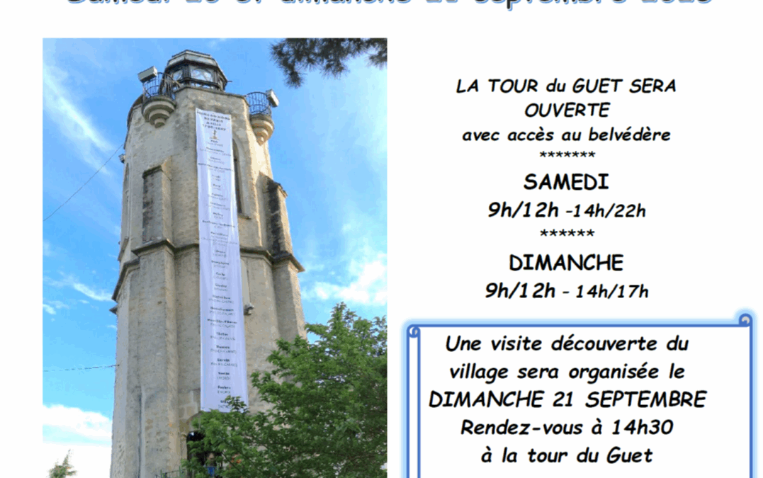 ÉVÉNEMENT À SAINT-MARTIN-DU-TERTRE : Journées du Patrimoine