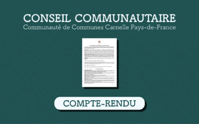 Relevé de décisions du conseil communautaire du 11 février 2026